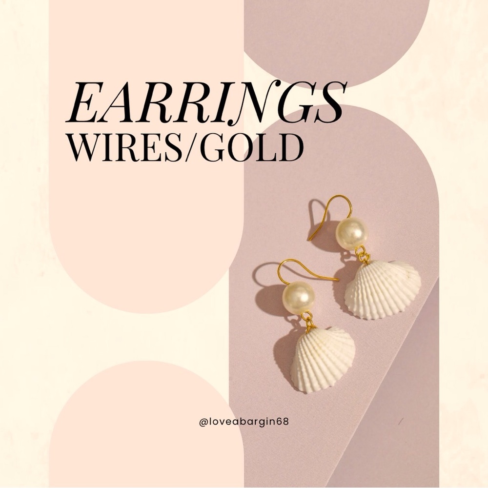 CLOSET DIVIDER Earrings Wire Gold